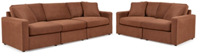 Sofá seccional de 3 piezas y loveseat seccional de 2 piezas Modmax