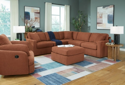 Sillón reclinable giratorio y seccional de 5 piezas Modmax