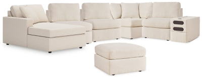 Seccional Modmax de 6 piezas con chaise longue y otomana