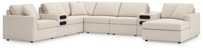 Seccional Modmax de 8 piezas con sistema de audio y chaise longue