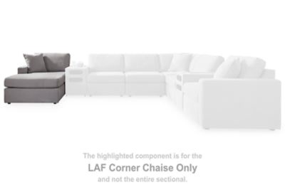 Seccional Modmax de 6 piezas con chaise longue y otomana