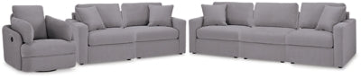 Sofá seccional de 3 piezas, loveseat seccional de 2 piezas y sillón reclinable giratorio Modmax
