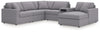 Modmax 6-Piece Sectional with Audio System and Chaise
