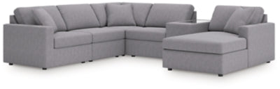 Seccional Modmax de 6 piezas con chaise longue