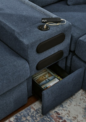 Seccional Modmax de 6 piezas con chaise longue y otomana