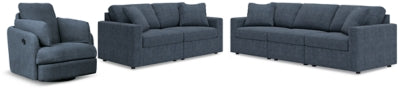 Sofá seccional de 3 piezas, loveseat seccional de 2 piezas y sillón reclinable giratorio Modmax