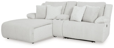 Sofá seccional reclinable de 3 piezas de primera calidad con chaise longue