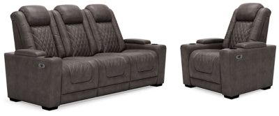 Sofá reclinable eléctrico HyllMont y sillón reclinable eléctrico