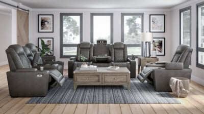 Sofá reclinable eléctrico HyllMont y sillón reclinable eléctrico