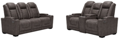 Sofá y loveseat reclinables eléctricos HyllMont