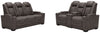 Sofá y loveseat reclinables eléctricos HyllMont