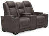 Loveseat reclinable eléctrico y sillón reclinable eléctrico HyllMont