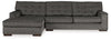 Seccional de 2 piezas Coulee Point con chaise longue