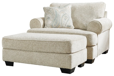 Oversized Chair and Ottoman