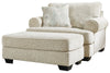Oversized Chair and Ottoman