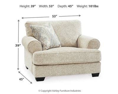 Oversized Chair and Ottoman