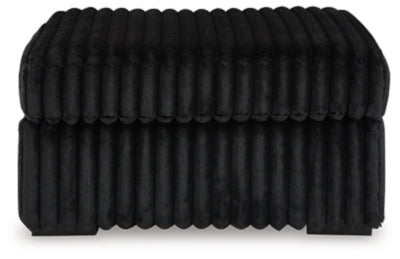 Sofá seccional de 3 piezas, chaise longue y otomana decorativa extragrande Midnight-Madness