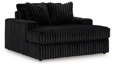 Seccional de dos piezas y chaise longue extragrande Midnight-Madness