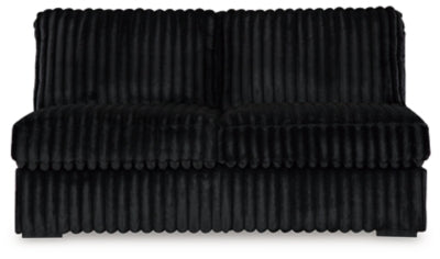 Seccional de 3 piezas Midnight-Madness con chaise longue doble y otomana