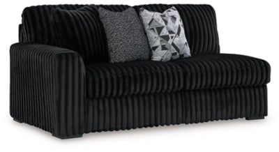 Sofá seccional de 3 piezas, chaise longue y otomana decorativa extragrande Midnight-Madness