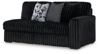Sofá seccional de 3 piezas, chaise longue y otomana decorativa extragrande Midnight-Madness