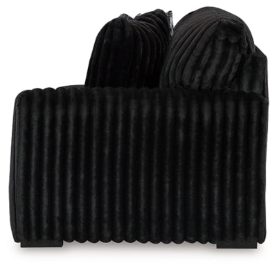 Sofá seccional de 3 piezas, chaise longue y otomana decorativa extragrande Midnight-Madness