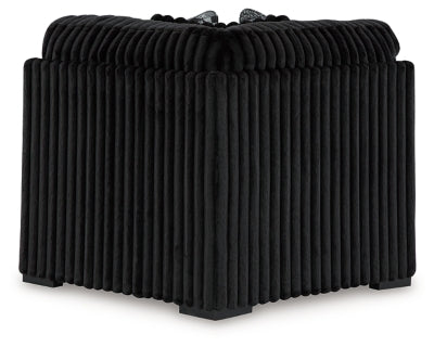 Sofá seccional de 3 piezas, chaise longue y otomana decorativa extragrande Midnight-Madness