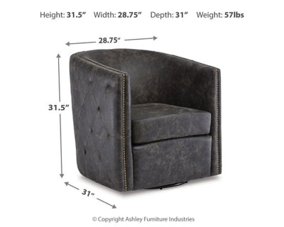 Silla giratoria decorativa Brentlow