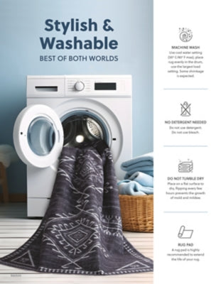Barkham 7'10" x 10' Washable Rug