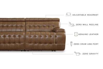 Temmpton 2-Piece Power Reclining Sectional Loveseat