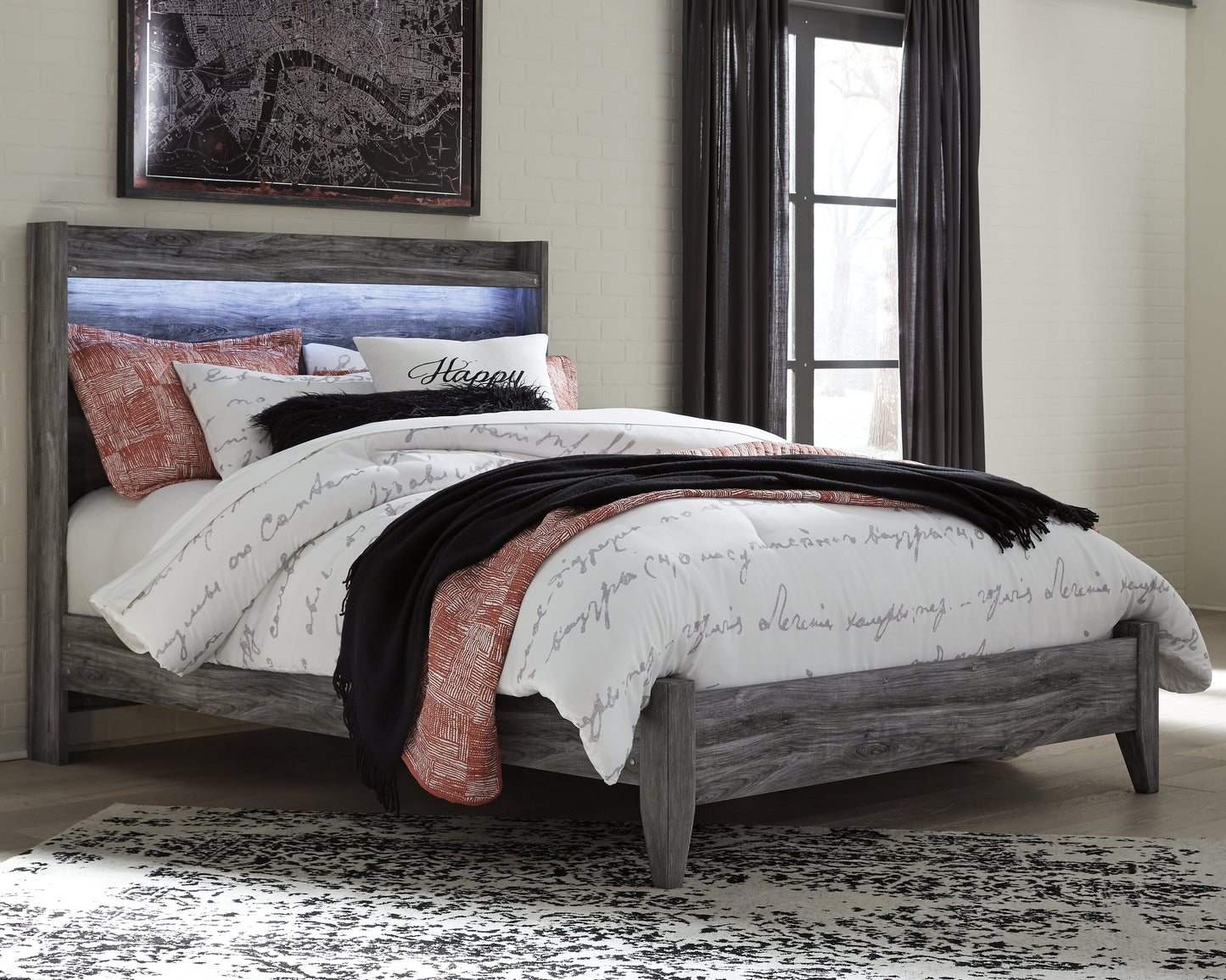 Cama Queen con paneles Baystorm