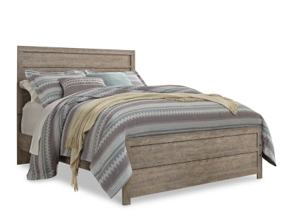 Cama Queen con paneles y cómoda Culverbach