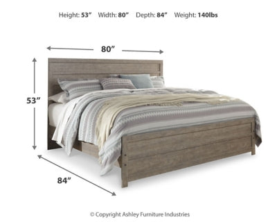 Cama King con paneles Culverbach