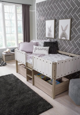 Estructura de cama alta individual Wrenalyn