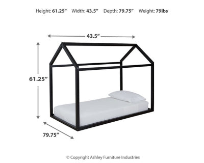 Flannibrook Twin House Bed Frame
