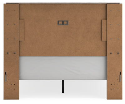 Vessalli Queen Panel Bed and Nightstand