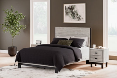 Vessalli Queen Panel Bed and Nightstand