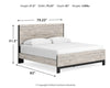 Cama Vessalli King con paneles