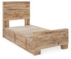 Cama Hyanna Twin con paneles y almacenamiento en dos lados