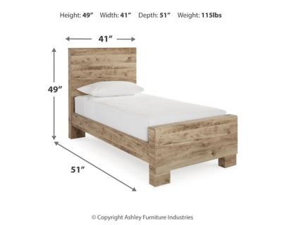 Cama individual con paneles Hyanna