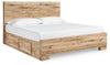 Cama Hyanna King con paneles y almacenamiento en dos lados