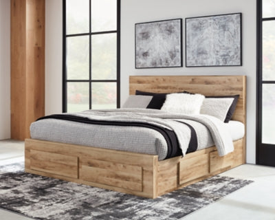 Cama Hyanna King con almacenamiento y dos cajones debajo