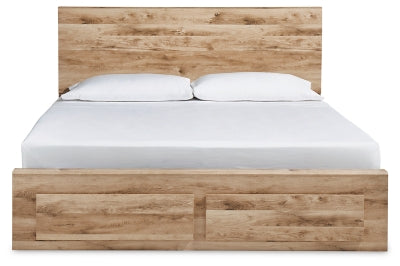 Cama Hyanna King con almacenamiento y paneles