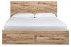 Cama Hyanna King con almacenamiento y paneles