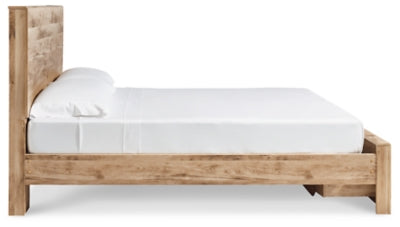 Cama Hyanna King con almacenamiento y paneles