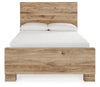 Cama Hyanna con paneles completos y almacenamiento en un lado