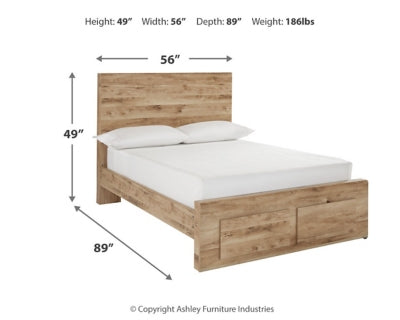 Cama Hyanna con almacenamiento de paneles completos