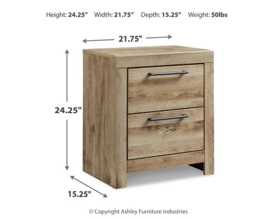 Hyanna Queen Panel Storage Bed, Dresser and Nightstand