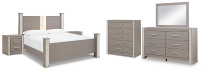 Paquete de dormitorio de 8 piezas