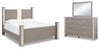 Cama con dosel Surancha King, cómoda y espejo
